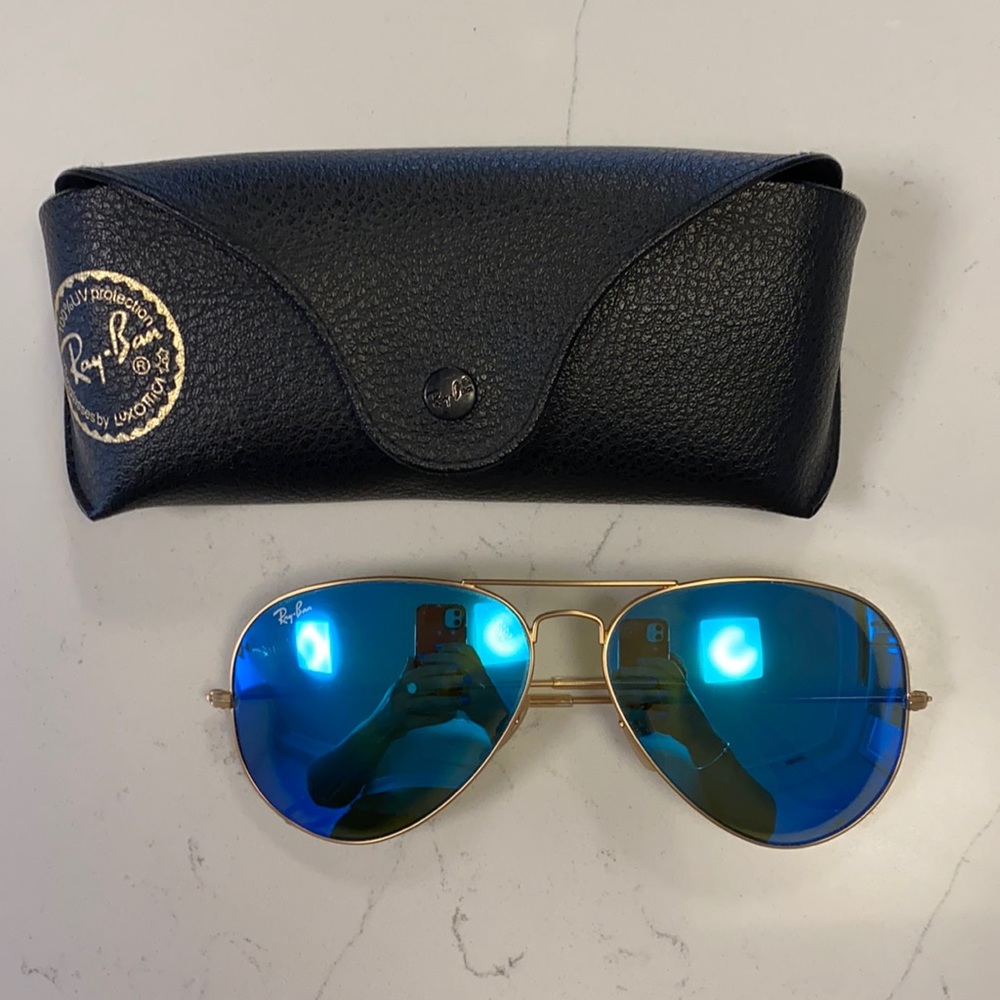 Ray Ban Aviator Flash Gold